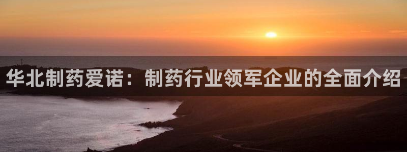 老哥俱乐部是干什么的啊：华北制药爱诺：制药行业领军企业的全面介绍