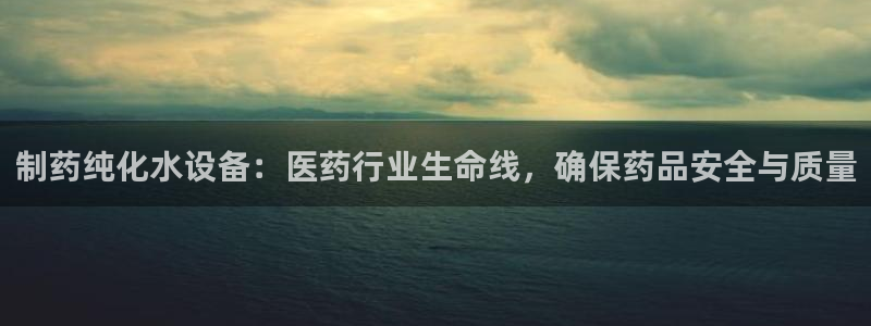 老哥吧九游会下架吗：制药纯化水设备：医药行业生命线，确保药品安全与质量
