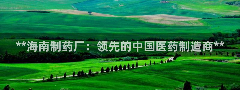 ag九游会老哥：**海南制药厂：领先的中国医药制造商**