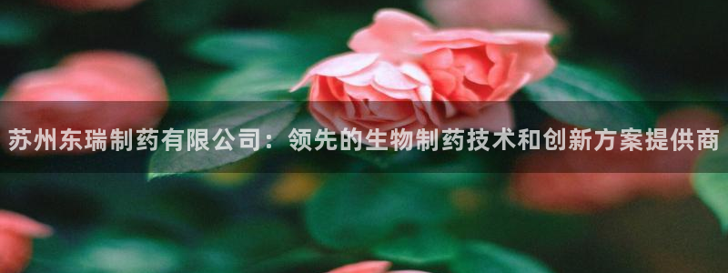 九游会老哥俱乐部：苏州东瑞制药有限公司：领先的生物制药技术和创新方案提供商