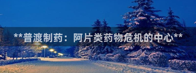 九游会老哥俱乐部官网：**普渡制药：阿片类药物危机的中心**