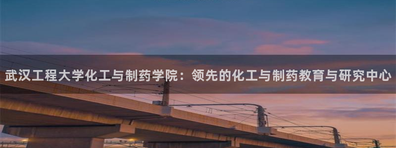 九游老哥俱乐部官网登录不了：武汉工程大学化工与制药学院：领先的化工与制药教育与研究中心