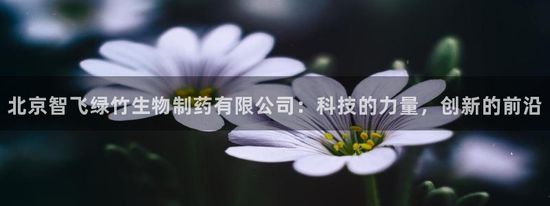 九游会老哥俱乐部官网首页：北京智飞绿竹生物制药有限公司：科技的力量，创新的前沿