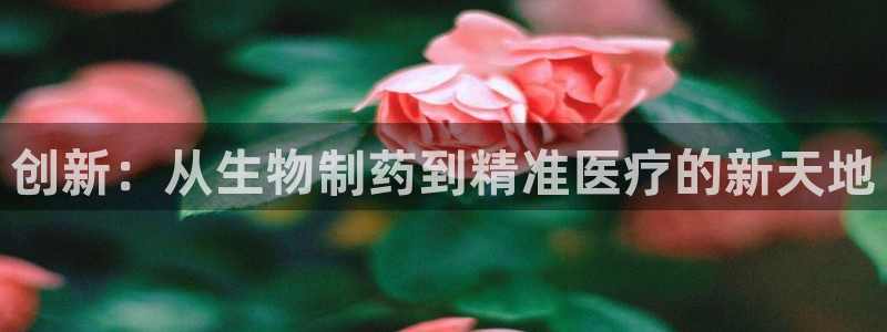 usdt九游会老哥俱乐部：创新：从生物制药到精准医疗的新天地