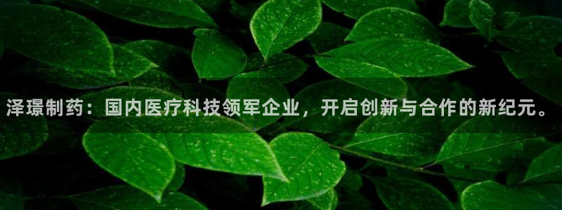 老哥吧九游会下架吗：泽璟制药：国内医疗科技领军企业，开启创新与合作的新纪元。